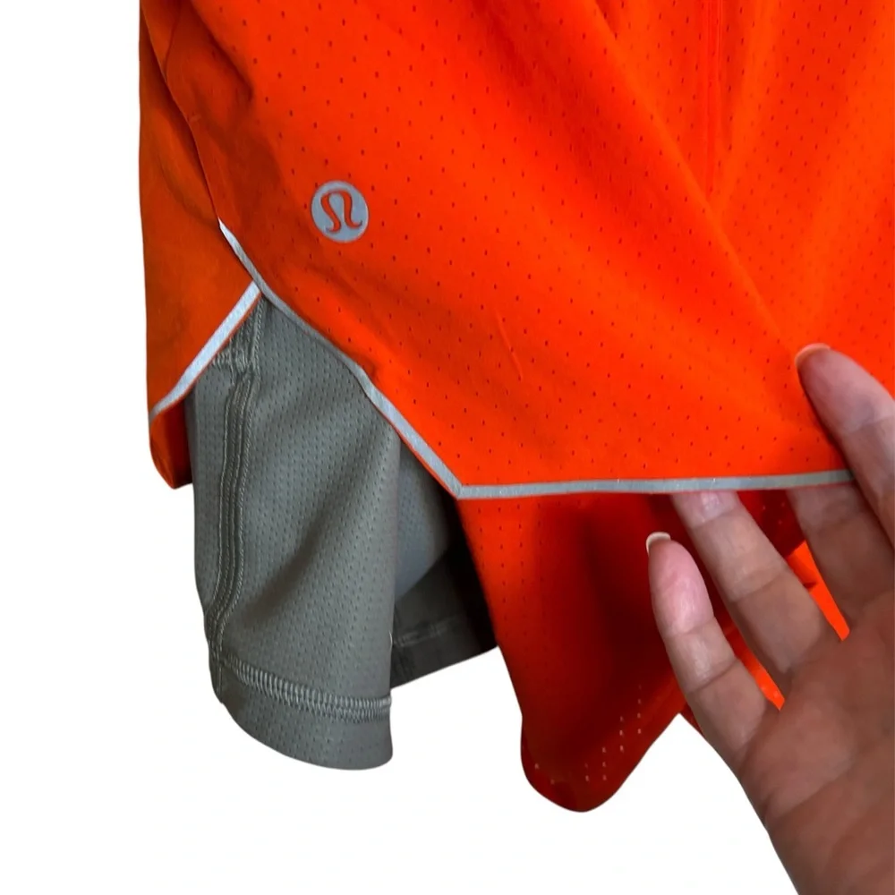 lululemon athletica Orange Athletic Shorts